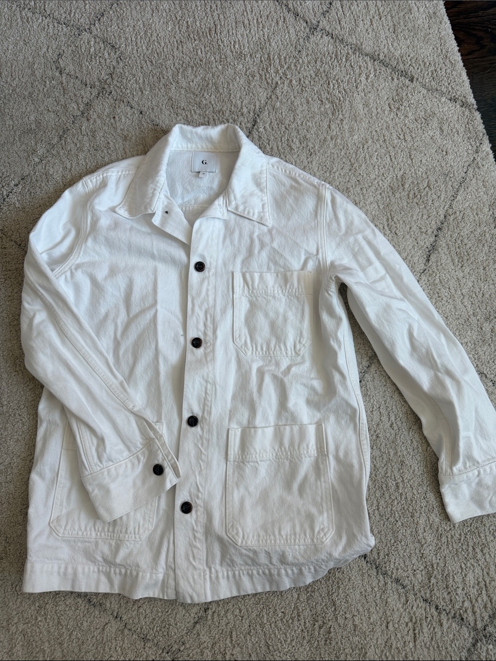 G. Label (now Gwyn) White Women’s Denim Button-Up Work Jacket